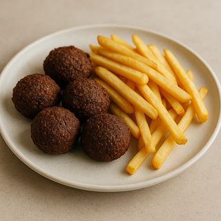 Falafel con patatine
