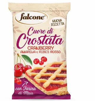Falcone crostata amerena e ribes rosso
