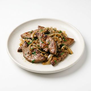 Fegato di maiale saltato