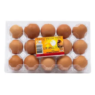 Tasty Yellow Yolk Eggs 15 Units Pack