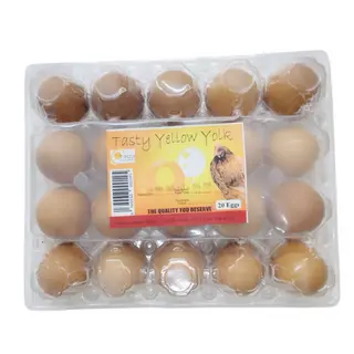 Tasty Yellow Yolk Eggs 20 Units Pack