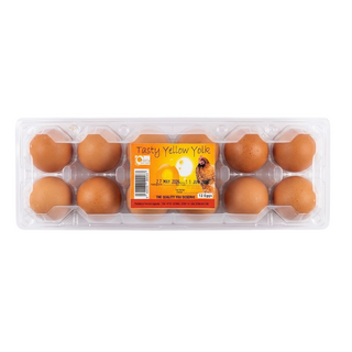 Tasty Yellow Yolk Eggs 12 Units Pack