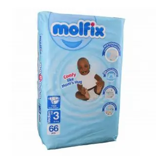 Molfix Baby Diapers Jumbo Nº3 Medium 66 Pieces