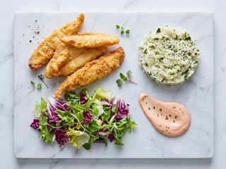 Filetes de Peixe-Galo com Arroz de Coentros