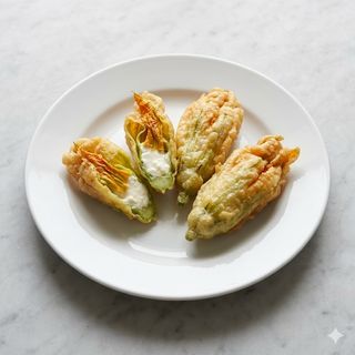 Fiori di zucca fritti - 2 pezzi