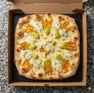 Fiori di zucca e gorgonzola