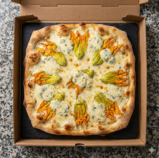 Fiori di zucca e gorgonzola