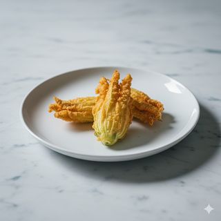 Fiori di zucca in tempura - 2 pezzi