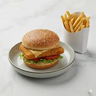 Fish burger menù 