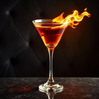 Flaming Lamborghini