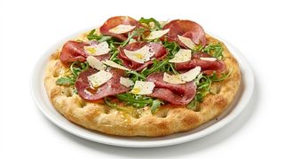 Focaccia bresaola, rucola e parmigiano