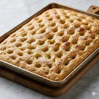 Focaccia intera sale olio