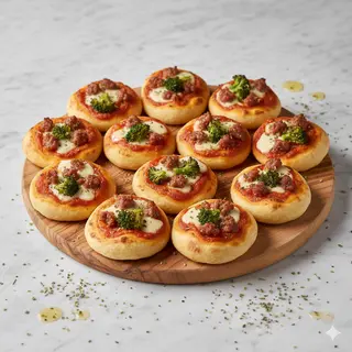 Focaccia scarola e salsiccia 12 pezzi