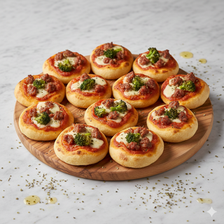 Focaccia scarola e salsiccia 12 pezzi