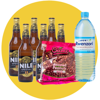 6x Nile Special 330ml Bottle + 1x Roasted Peanuts 350g + 1x Rwenzori Water 1.5L
