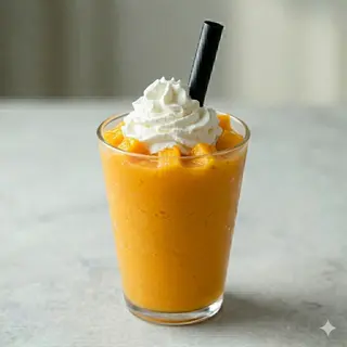 1. Frappe mango & latte & panna