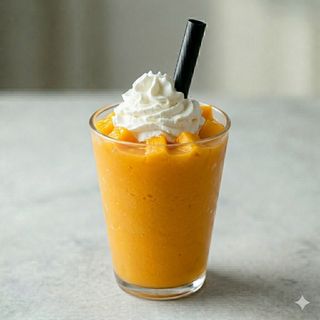 1. Frappe mango & latte & panna