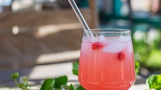 Fresh strawberry lemonade
