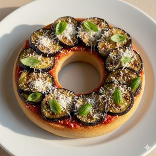 Fresina parmigiana di melanzane