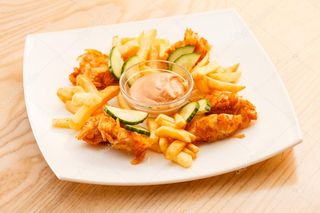 Фри с курицей (350г)