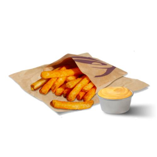 Fries large with nacho cheese sauce