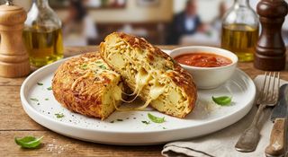 Frittatina di pasta patate e provola