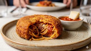 Frittatina di pasta all’amatriciana