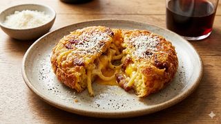 Frittatina di pasta alla carbonara