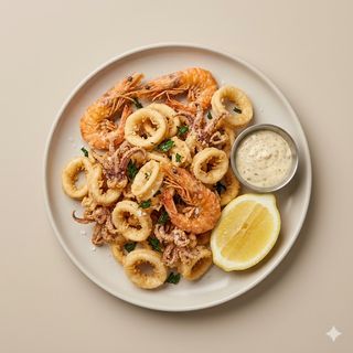 Frittura calamari e/o calamari e gamberi