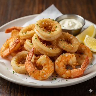 Frittura di calamari e gamberi