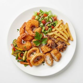 Plat Fruits De Mer Panés