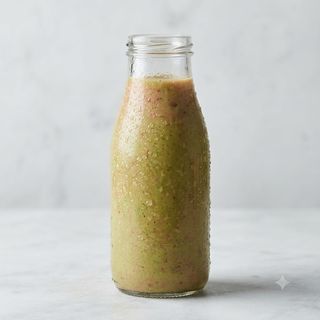 Frullato frutta di stagione, avocado e melagrana