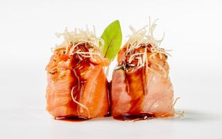 G8. Gio salmon flambe
