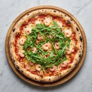 Gamberetti e rucola