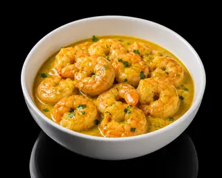 34. Gamberi in salsa curry