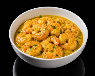 34. Gamberi in salsa curry