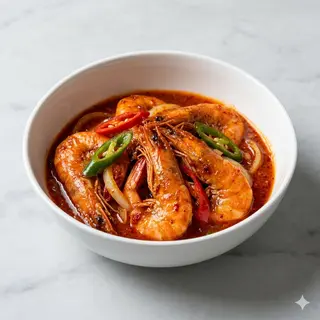 Gamberi in salsa piccante