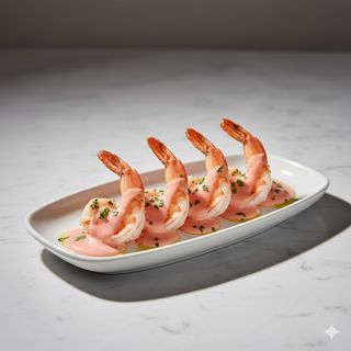 Gamberi in salsa rosa