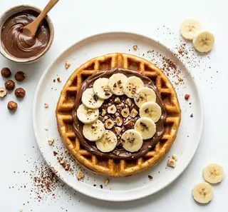 Gaufre Au Nutelle Et Banane