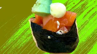Gk1-gunkan salmone avo - 2 pezzi