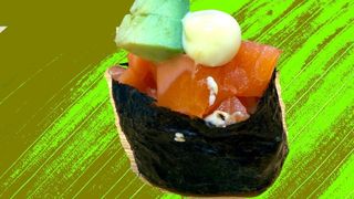 Gk1-gunkan salmone avo - 2 pezzi