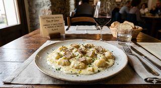 Gnocchi di castelmagno al profumo di tartufo
