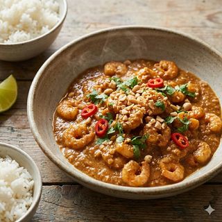 Gamberetti in salsa saté