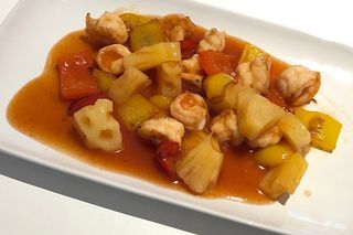 Gamberi in salsa agrodolce（甜酸虾）