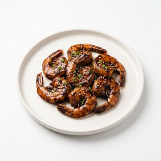 Gamberi stufati in salsa di soia