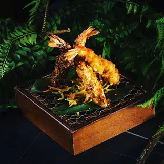 Gamberoni in tempura mix