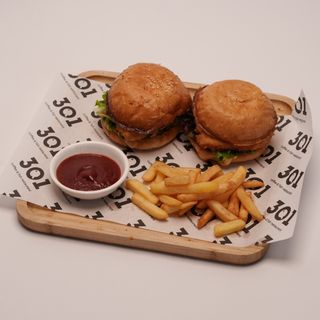 Гамбургеры с фри (350 г)