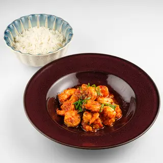 Garlic Shrimp with Rice