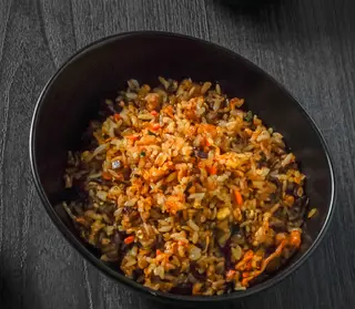 Жареный рис с фаршем (300г)