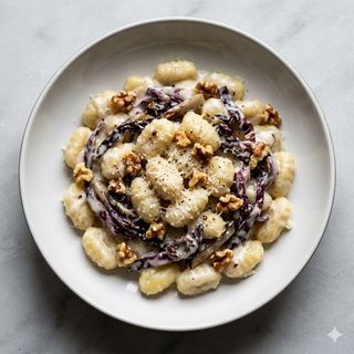 Gnocchetti radicchio e noci
